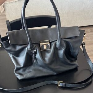 Black Leather Handbag